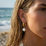 Pearl Tide Hoops