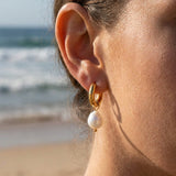 Pearl Tide Hoops